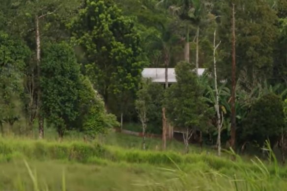 Frank Wark’s home in Millaa Millaa, where he assaulted a woman. 