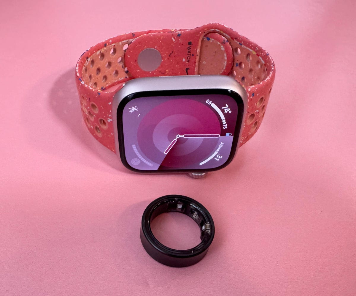 The Apple Watch Series 9 and Samsung Galaxy Ring