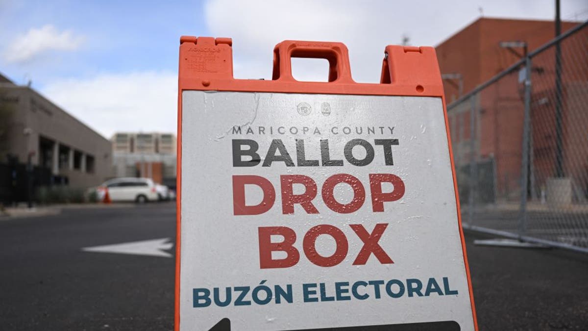 Sign directing voters