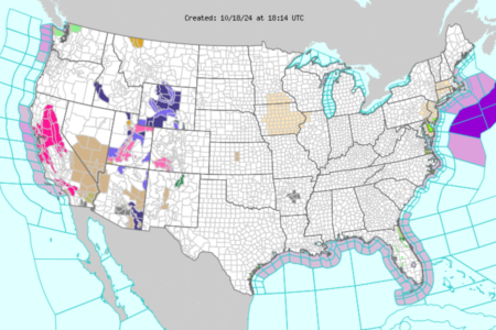 Winter Storm Map as Heavy Snow Hits Parts of Two States