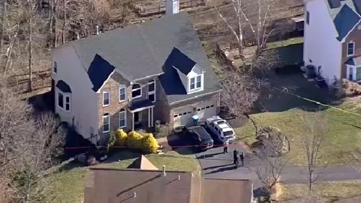 Fairfax County police initially responded to the double homicide in the 13200 block of Stable Brook Way in Herndon, Va., on Feb. 24, 2023.