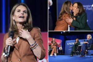 Kamala Harris town hall host Maria Shriver shuts down Michigan voter hoping to ask a question: ‘We have some pre-determined questions’