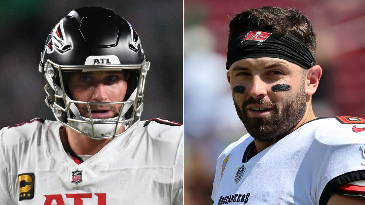 Kirk Cousins and Baker Mayfield side by side