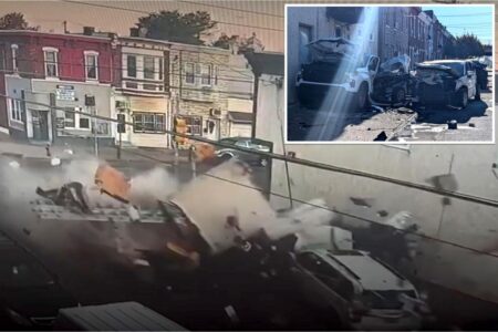 Horrific caught-on-video truck crash in Philly leaves one critical, four teens on run