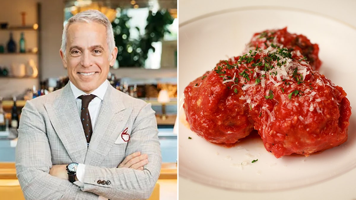 Geoffrey Zakarian and meatballs