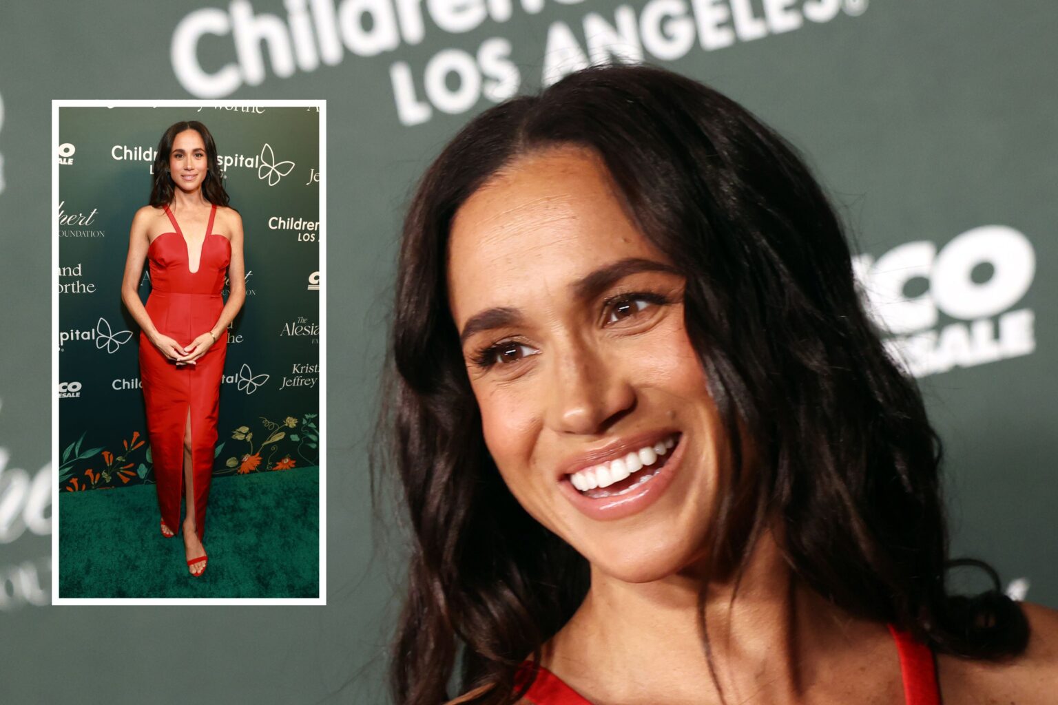 Meghan Markle Stuns in Red as Marriage Gossip Returns