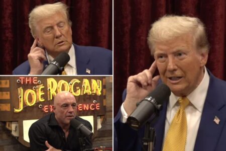 Trump reveals his scar to Joe Rogan from when bullet ‘zicked’ his ear during first assassination attempt