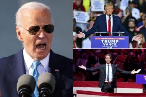 Biden rips Trump supporters as ‘only garbage I see floating’ in rebuke of ex-prez over joke made by comedian at MSG rally