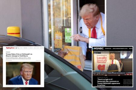 MSNBC dragged for desperate attempts to spin Trump’s McDonald’s appearance: ‘Drives the Left crazy’