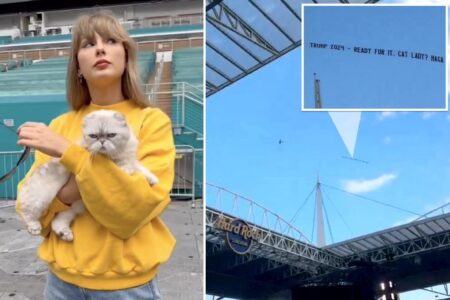 Pro-Trump plane flyover trolls Taylor Swift before Miami concert: ‘Ready For It, Cat Lady?’