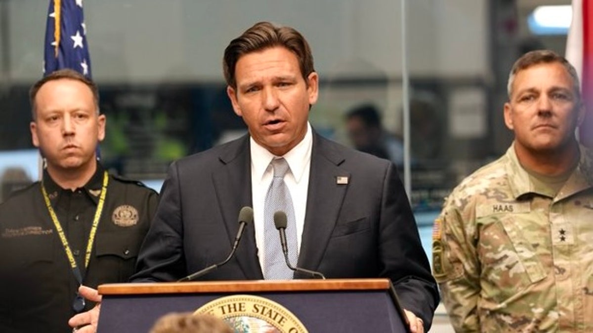 Florida Gov. Ron DeSantis holds multiple storm preparation news conferences on Oct. 7, 2024 as Hurricane Milton bears down on Florida