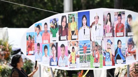 Sorrow and anger as families bid farewell to Thai school bus fire victims