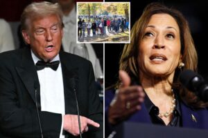 2024 presidential election live updates: Trump, Harris descend on battleground Michigan