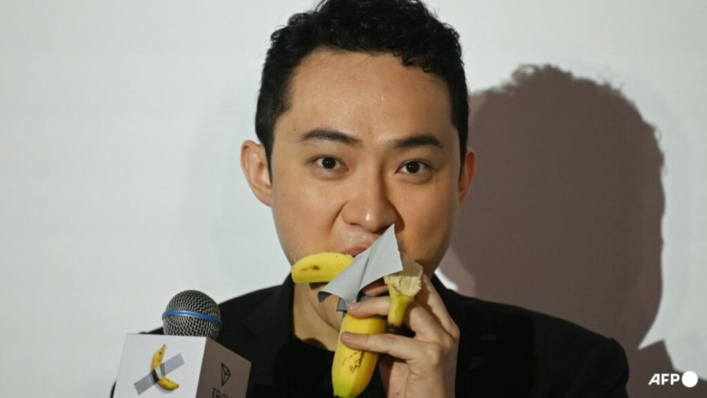 Crypto boss eats banana art he bought for US.2 million