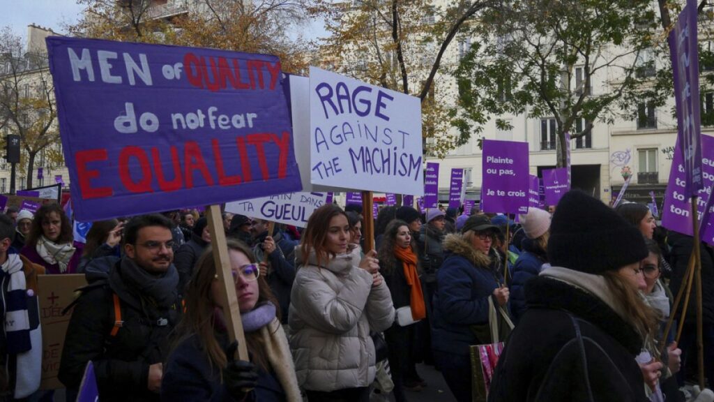 Thousands march across Europe protesting violence against women