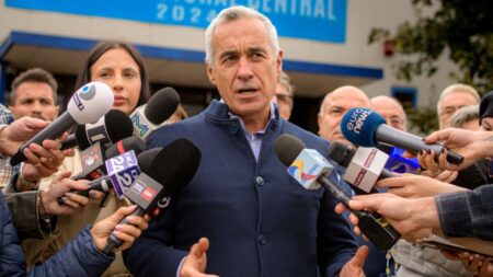 Shock in Romania after little-known populist secures presidential lead