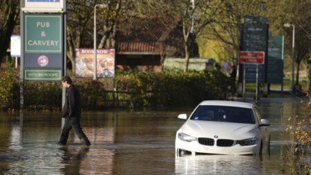 Thousands across the UK battle floodwaters caused by Storm Bert