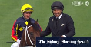 Champion jockey rides to victory after broken nose