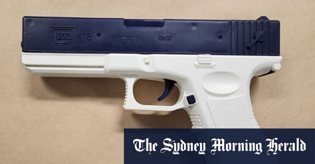 Man arrested after water pistol triggers panic