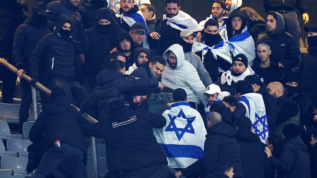 Israel soccer fans fight