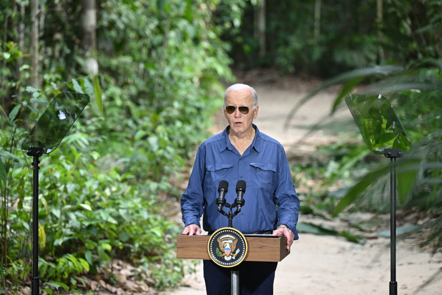 Video of Joe Biden Wandering Into Amazon Rainforest Goes Viral