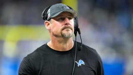 Lions’ Dan Campbell addresses ‘bizarre’ criticism about taking out starters in blowouts