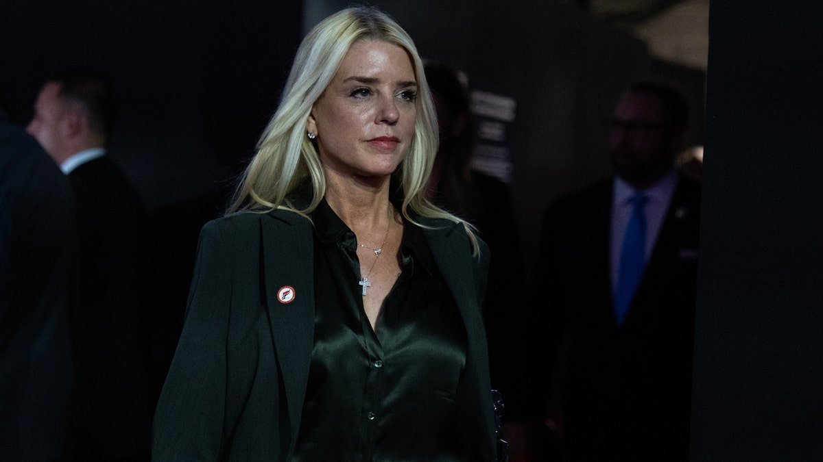 Pam Bondi, former attorney general of Florida, arrives at the Fiserv Forum on the second day of Republican National Convention in Milwaukee, Wis., on Tuesday, July 16, 2024. 