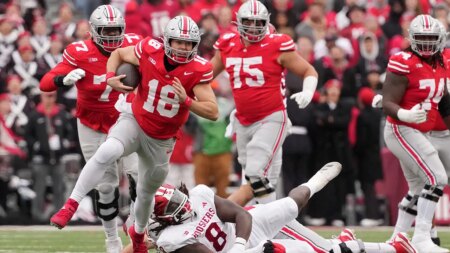 Ohio State ends Indiana’s undefeated campaign convincingly, putting damper on Hoosiers’ playoff hopes