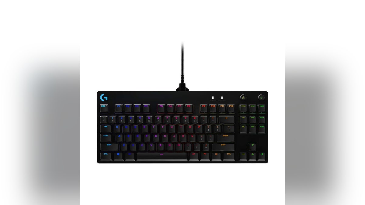 A bright gaming keyboard provides a satisfying gaming experience. 