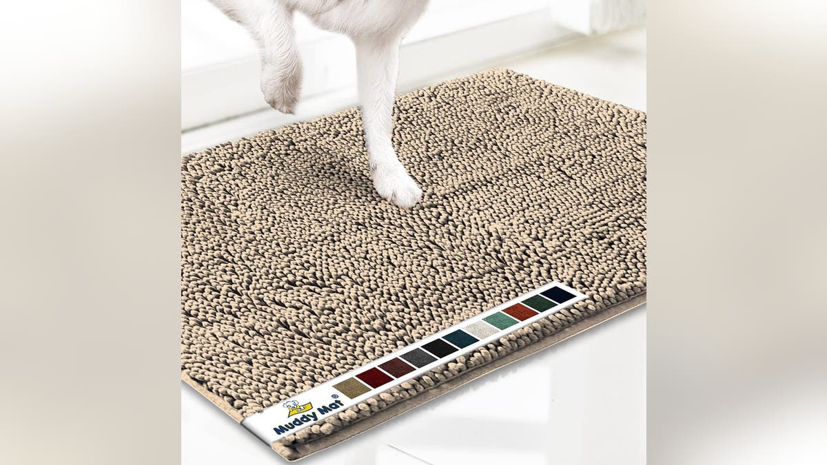 A Muddy Mat is highly absorbent. 