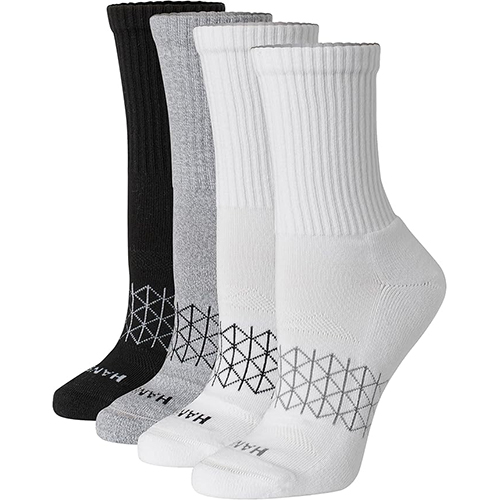 Hanes Cushioned Absolute Crew Socks