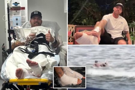 Florida surfer bitten by shark at same beach, 11 years apart — leaving him thinking: ‘I’m dead’