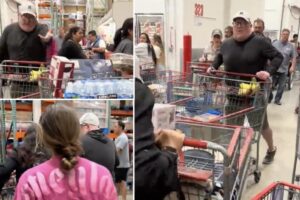 Video of cart-to-cart Costco confrontation sparks debate over naughty shopper behavior