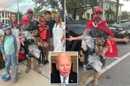 Donald Trump Jr. trolls President Biden, Dems with Halloween costume: ‘Embrace their hate’