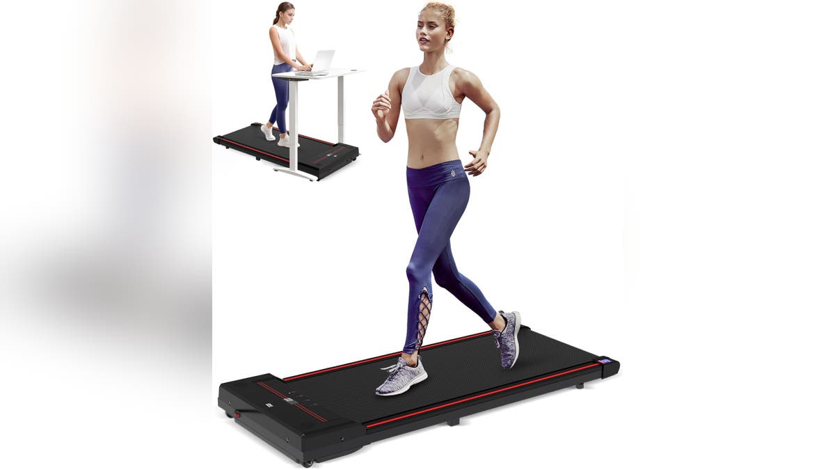 Try walking while working with this treadmill.