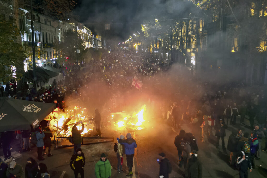 Georgia Protests: Anti-Putin Demonstrators Clash with Police