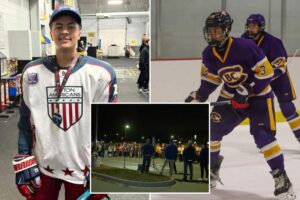 St. Louis high school hockey star Colin Brown, 16, dead days after he’s struck by stray bullet driving home from game with his dad