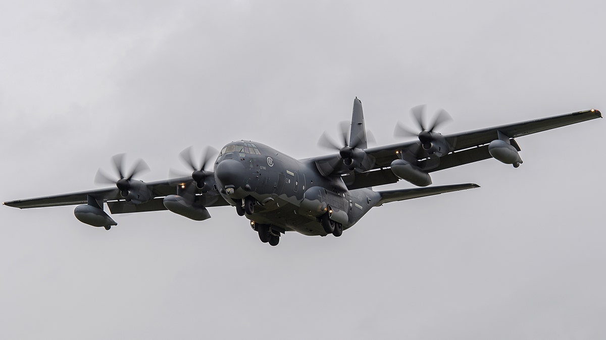 U.S. Air Force Lockheed MC-130J Commando II Hercules near RAF Mildenhall in the UK