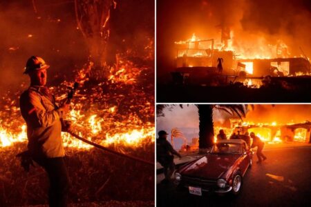 Wild winds fuel Southern California wildfire that has forced thousands to evacuate