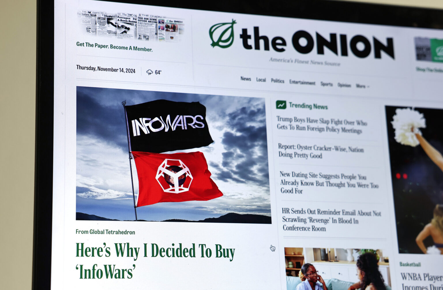 Infowars Sale to The Onion to be Reviewed by Judge: What Happens Next