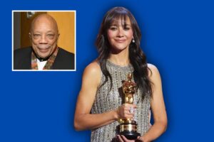 Rashida Jones Tears Up as She Accepts Father’s Lifetime Achievement Award