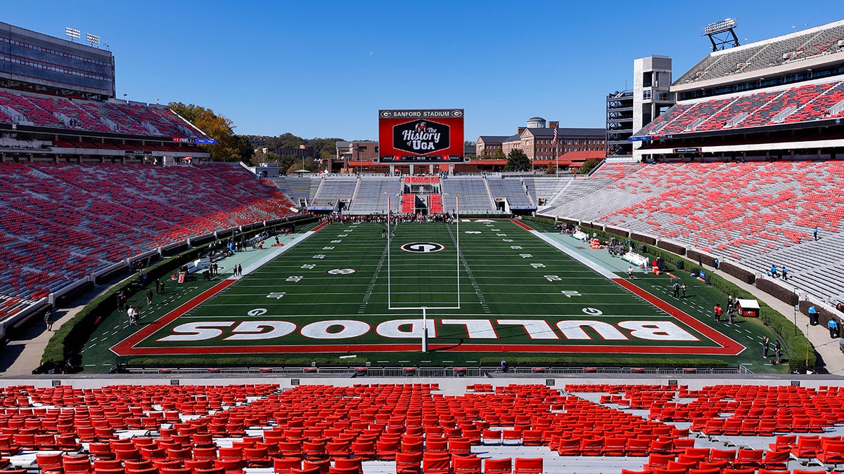 A general view of Dooley Field