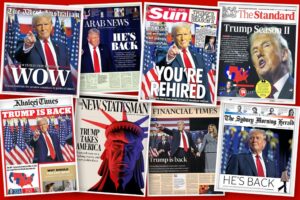 The world reacts to Donald Trump’s historic 2024 presidential election win in newspaper front pages