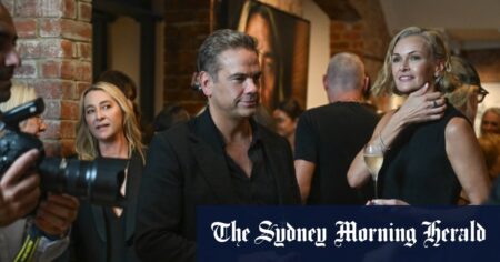 Lachlan Murdoch seen at Melbourne art gallery opening