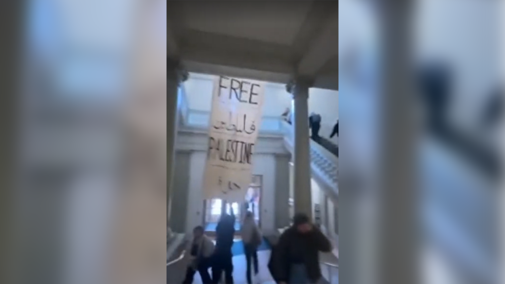 Anti-Israel protesters at Barnard College arrested after mob turns violent