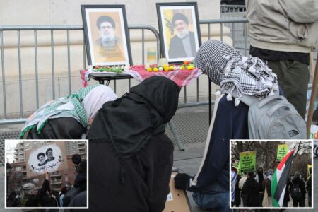 Anti-Israel protesters shout ‘long live the intifada’ in NYC vigil for Hezbollah terrorist leader Nasrallah