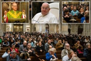 Faithful flock to St. Patrick’s Cathedral to pray for Pope Francis in battle with double pneumonia