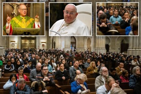 Faithful flock to St. Patrick’s Cathedral to pray for Pope Francis in battle with double pneumonia