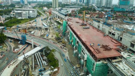 Rail system works on Johor Bahru-Singapore RTS Link 50% complete