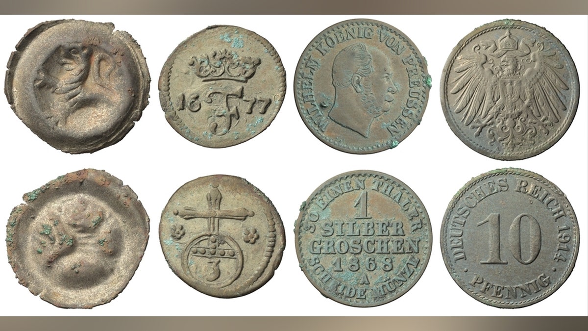 Coins from excavation